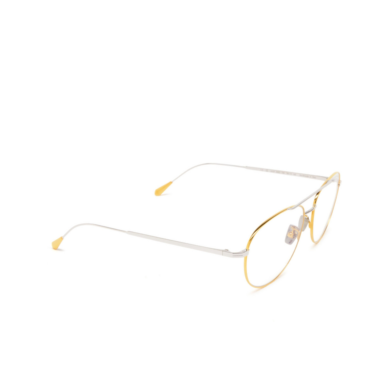 Cutler and Gross 0002 Eyeglasses 04 yellow gold 24k + rhodium 18k - 2/4