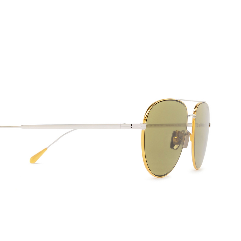 Cutler and Gross 0002 Sunglasses 04 yellow gold 24k + rhodium 18k - 3/4