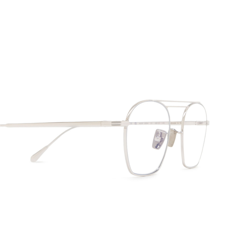 Cutler and Gross 0004 Eyeglasses 01 white gold rhodium 18k - 3/4