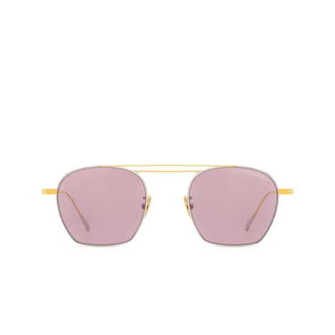 Cutler and Gross 0004 Sunglasses 04 gold 24 kt / rhodium - front view