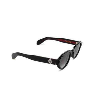 Cutler and Gross 006 Sunglasses 01 black - three-quarters view