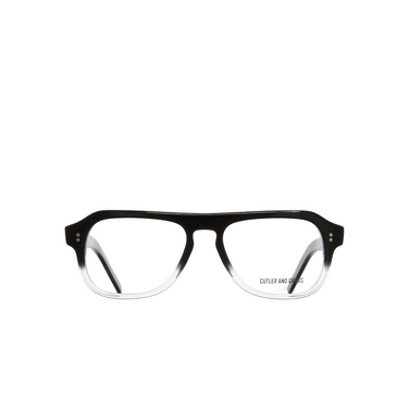 Cutler and Gross 0822V2 Eyeglasses BCF black to clear fade - front view