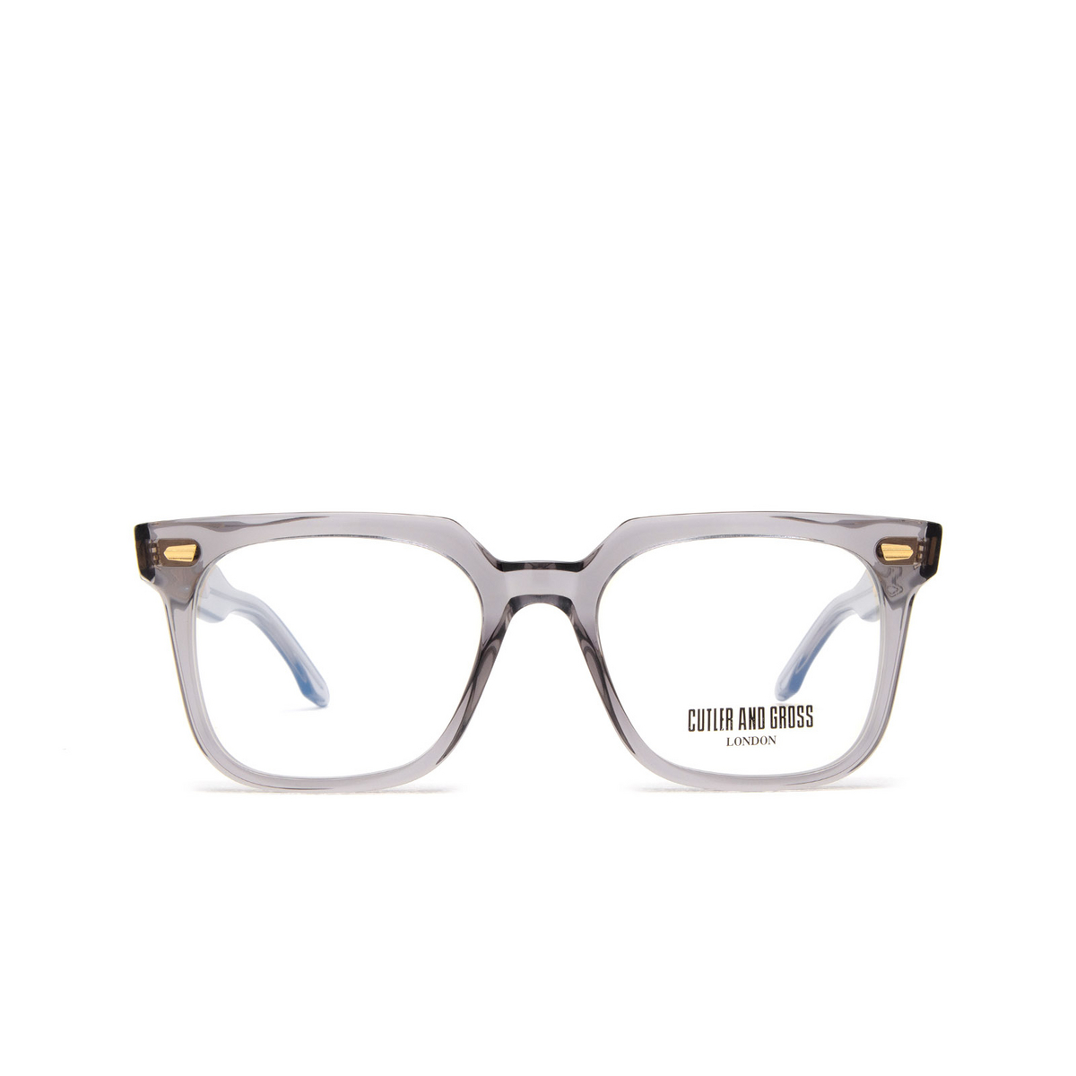 Cutler and Gross 1387 Eyeglasses 06 Smoky Quartz - front view