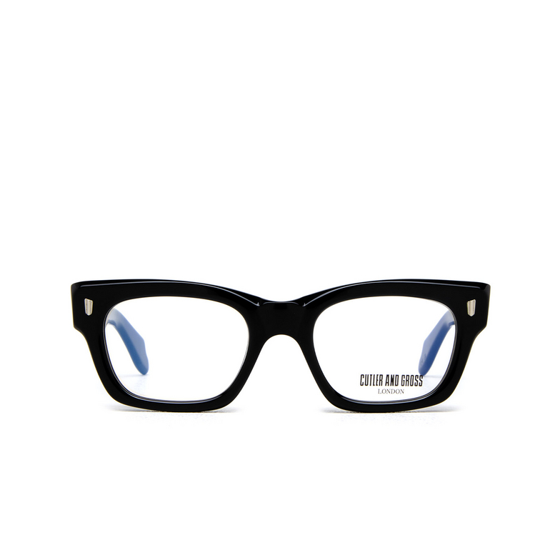 Cutler and Gross 1391 Eyeglasses 01 black on blue - 1/4