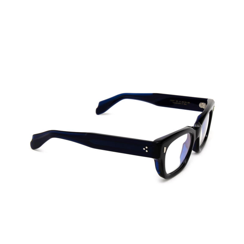 Cutler and Gross 1391 Eyeglasses 01 black on blue - 2/4