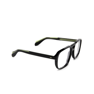 Cutler and Gross 1394 Eyeglasses 01 black - three-quarters view