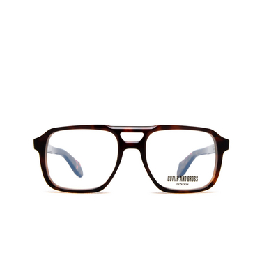 Cutler and Gross 1394 Eyeglasses 10 dark turtle - front view