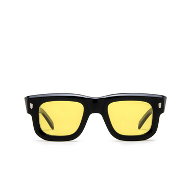 Cutler and Gross 1402 Sunglasses 01 yellow on black - front view