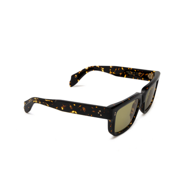 Cutler and Gross 1403 Sunglasses 02 black on havana - three-quarters view