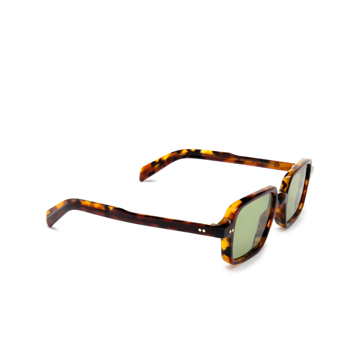 Cutler and Gross GR02 Sunglasses 03 Multi Havana Burgundy - three-quarters view