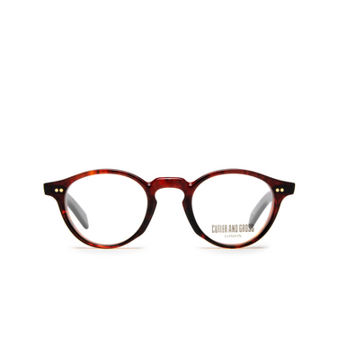 Cutler and Gross GR04 Eyeglasses 02 red havana - front view