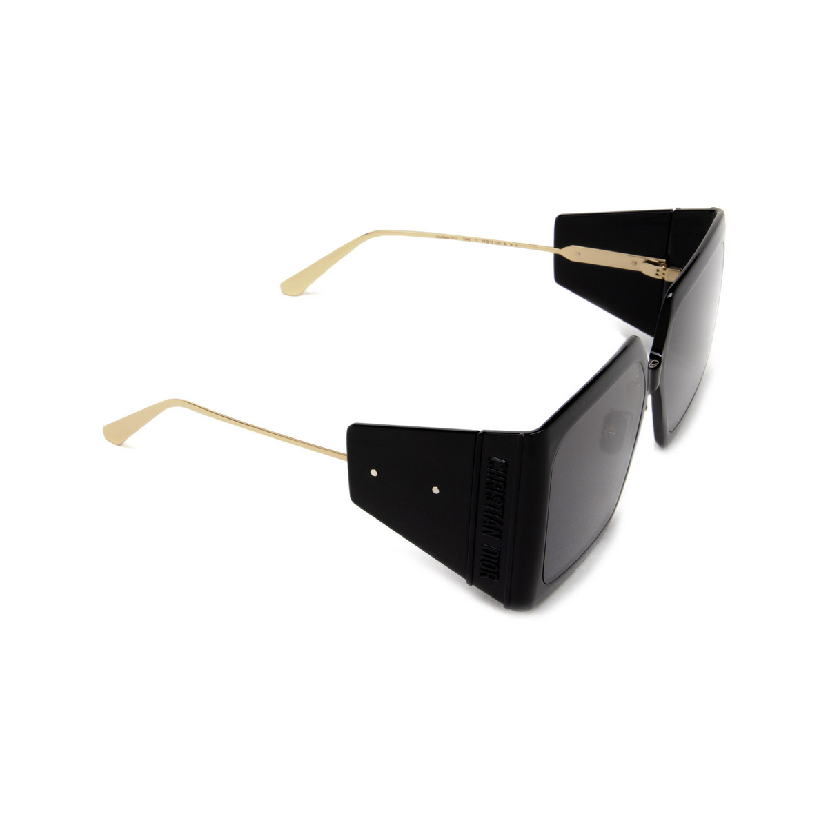 Dior DIORSOLAR S1U Sunglasses 10A0 Black - three-quarters view
