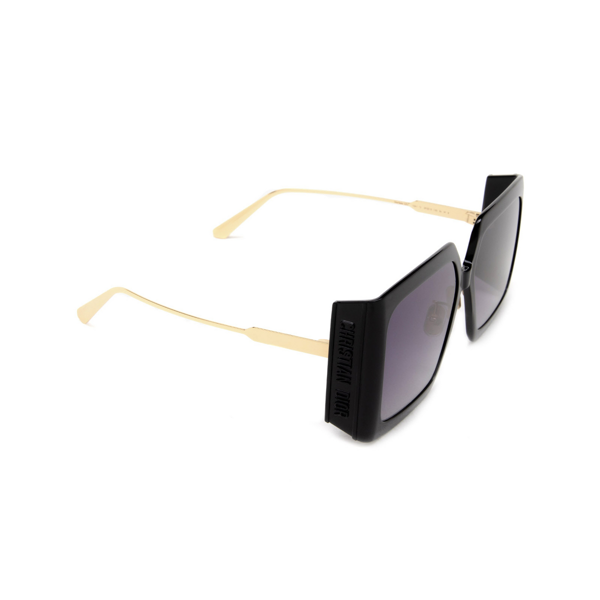 Dior DIORSOLAR S2U Sunglasses 10A1 Black - three-quarters view