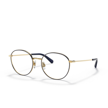 Dolce & Gabbana DG1322 Eyeglasses 1337 gold / blue - three-quarters view