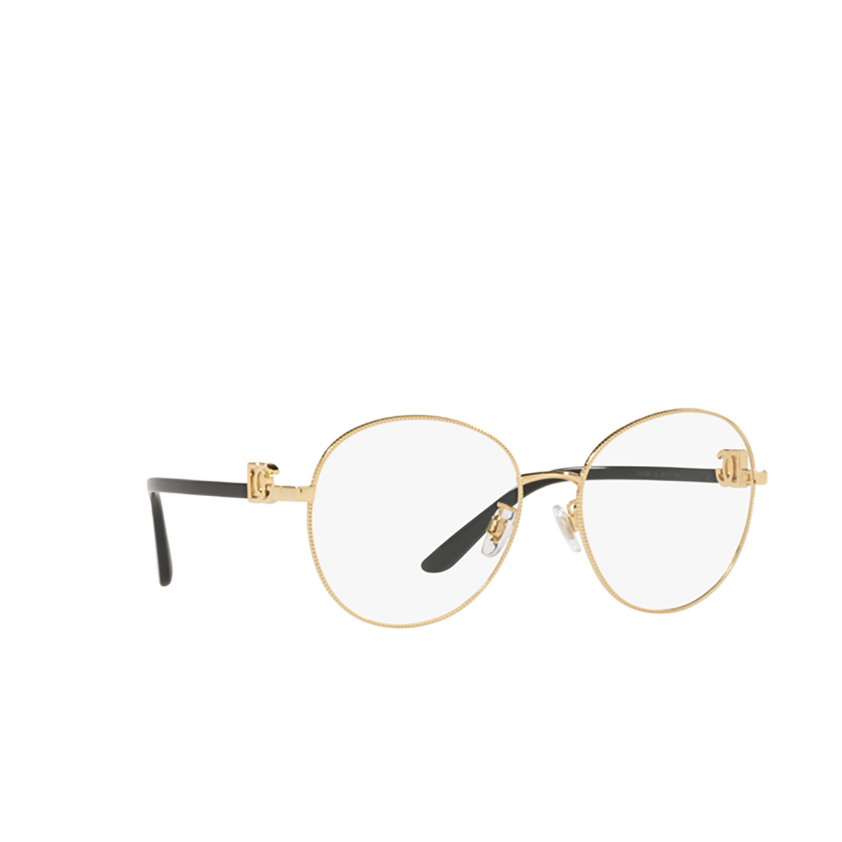 Dolce & Gabbana DG1339 Eyeglasses 02 Gold - three-quarters view