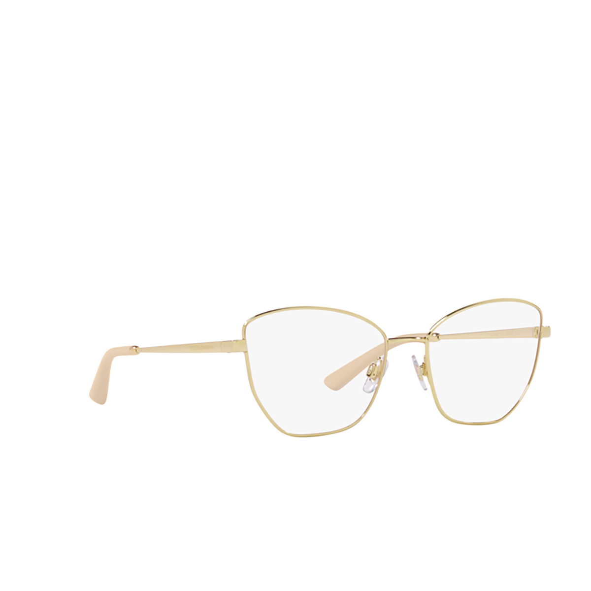 Dolce & Gabbana DG1340 Eyeglasses 02 Gold - three-quarters view