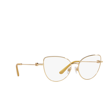 Gafas graduadas Dolce & Gabbana DG1347 02 gold - Vista tres cuartos