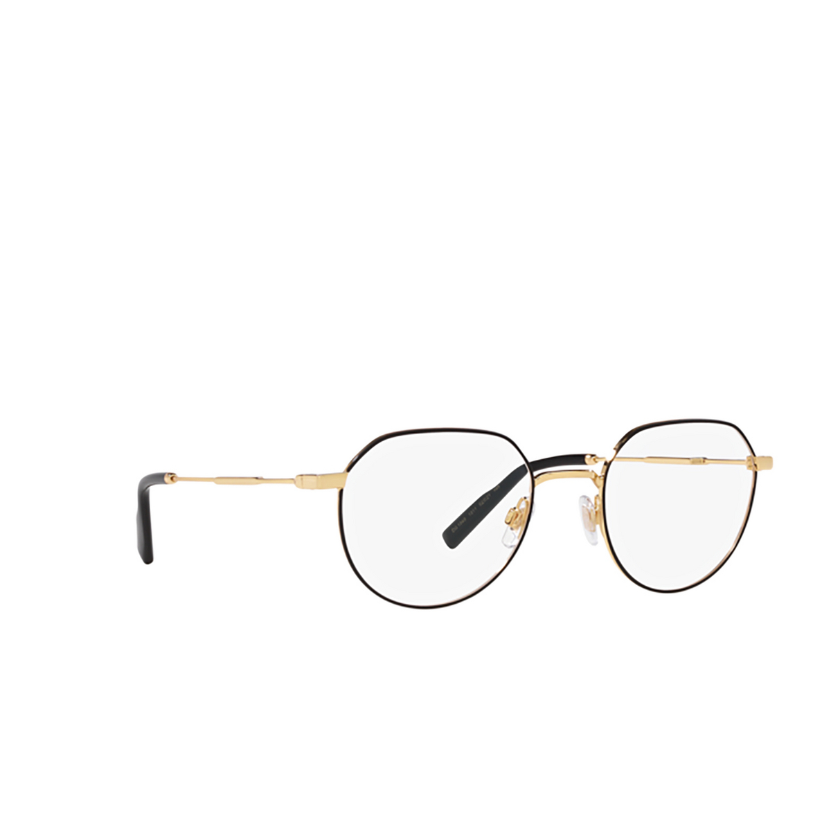 Dolce & Gabbana DG1349 Eyeglasses 1311 Gold/matte black - three-quarters view