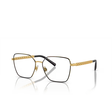 Dolce & Gabbana DG1351 Eyeglasses 1334 gold / black - three-quarters view