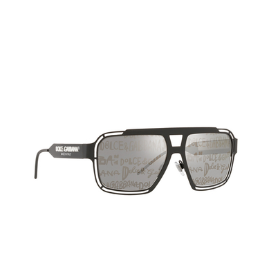 Dolce & Gabbana DG2270 Sunglasses 1106K1 matte black - three-quarters view