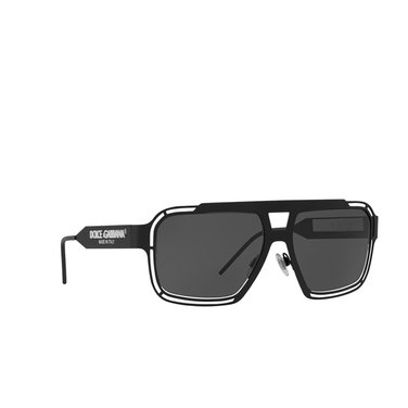 Dolce & Gabbana DG2270 Sunglasses 327687 matte black - three-quarters view