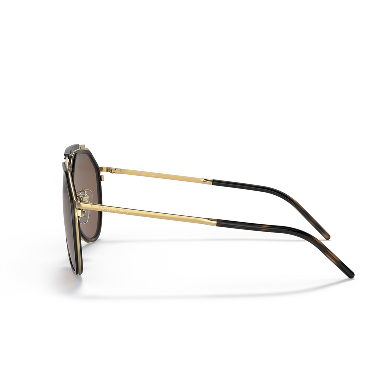 Dolce & Gabbana DG2277 Sunglasses 02/73 gold / havana - 3/4