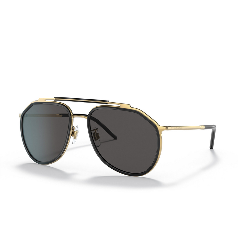 Dolce & Gabbana DG2277 Sunglasses 02/87 gold / black - 2/4