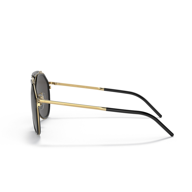 Dolce & Gabbana DG2277 Sunglasses 02/87 gold / black - 3/4