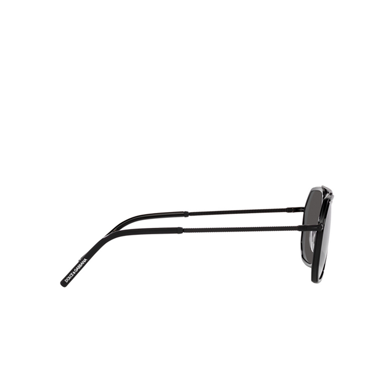 Dolce & Gabbana DG2285 Sunglasses 110687 black matte / black - 3/4