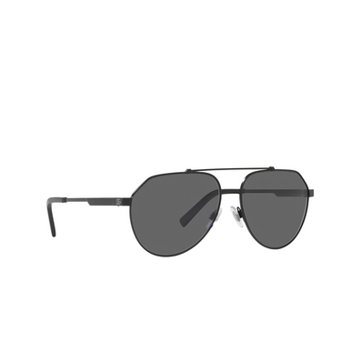 Dolce & Gabbana DG2288 Sunglasses 110681 matte black - three-quarters view