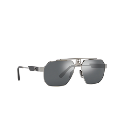 Occhiali da sole Dolce & Gabbana DG2294 04/6G gunmetal - tre quarti