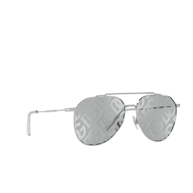Dolce & Gabbana DG2296 Sunglasses 05/AL silver - three-quarters view