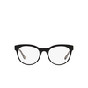 Dolce & Gabbana DG3334 Eyeglasses 3299 top black on leo brown - product thumbnail 1/4