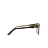 Occhiali da vista Dolce & Gabbana DG3334 3299 top black on leo brown - anteprima prodotto 3/4
