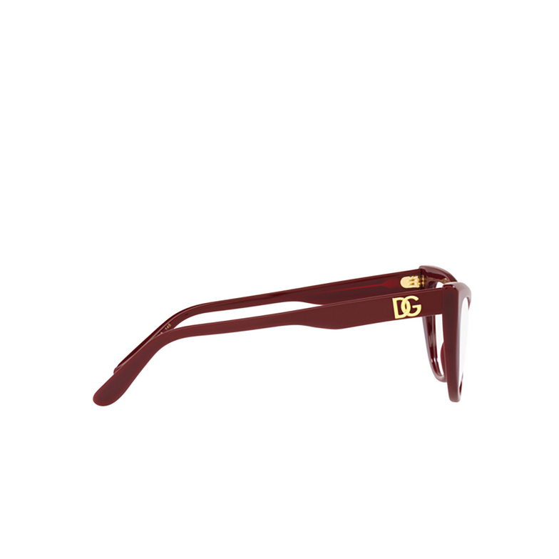 Dolce & Gabbana DG3354 Eyeglasses 3091 bordeaux - 3/4