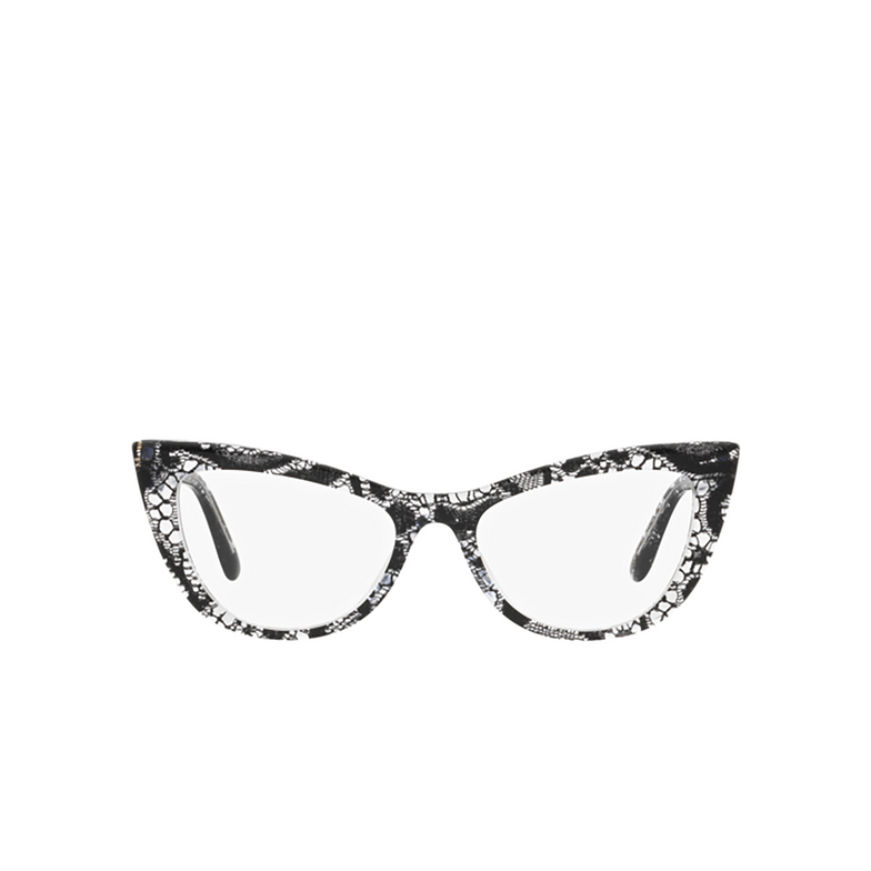 Dolce & Gabbana DG3354 Eyeglasses 3152 black lace - 1/4