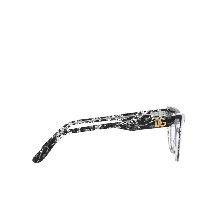 Dolce & Gabbana DG3354 Eyeglasses 3152 black lace - 3/4