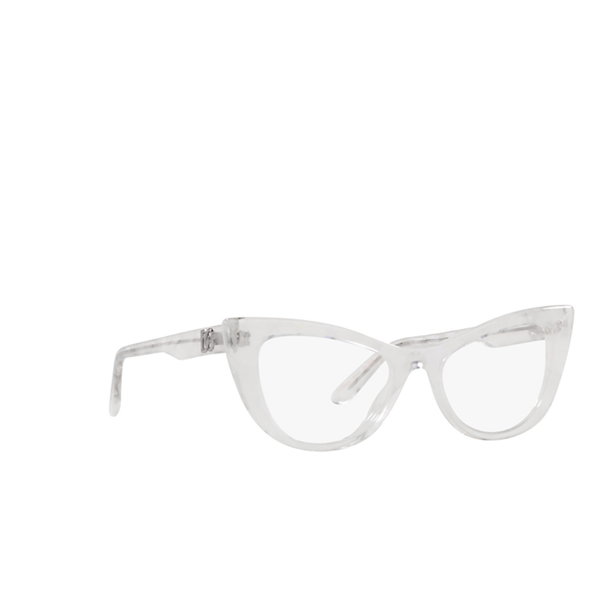 Dolce & Gabbana DG3354 Eyeglasses 3348 Grey bubble - three-quarters view