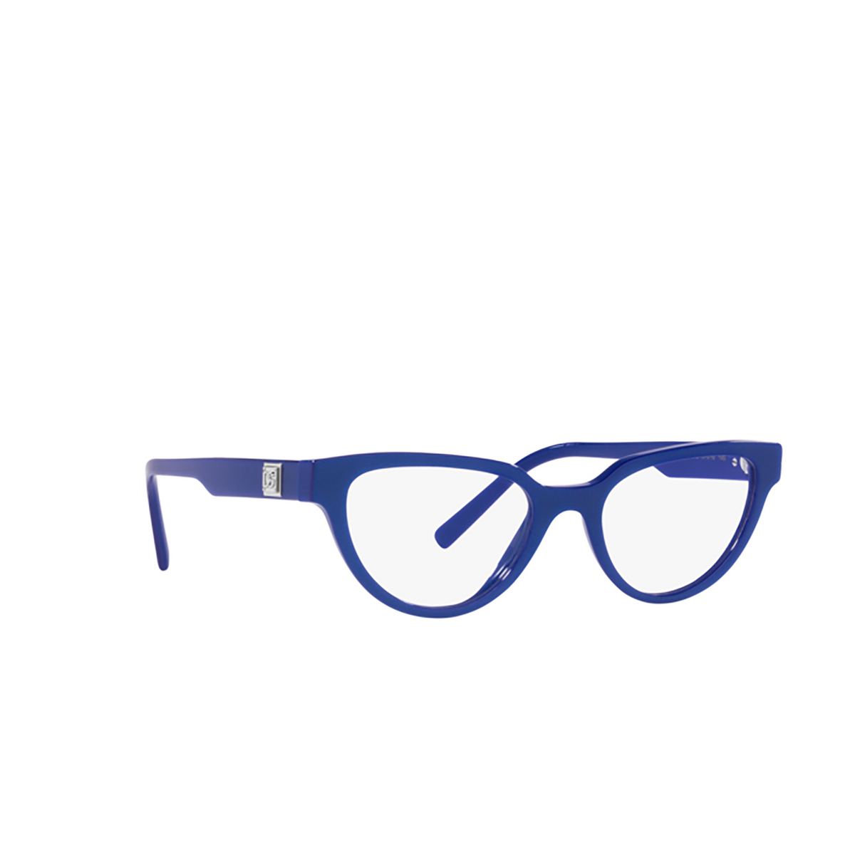 Dolce & Gabbana DG3358 Eyeglasses 3378 Metallic blue - three-quarters view