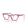 Dolce & Gabbana DG3359 Eyeglasses 2966 opal raspberry - product thumbnail 2/4