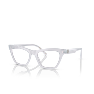 Dolce & Gabbana DG3359 Eyeglasses 3420 opal crystal - three-quarters view