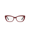 Gafas graduadas Dolce & Gabbana DG3360 3247 bordeaux/transparent bordeaux - Miniatura del producto 1/4