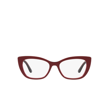 Gafas graduadas Dolce & Gabbana DG3360 3247 bordeaux/transparent bordeaux - Vista delantera