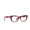 Dolce & Gabbana DG3360 Eyeglasses 3247 bordeaux/transparent bordeaux - product thumbnail 2/4