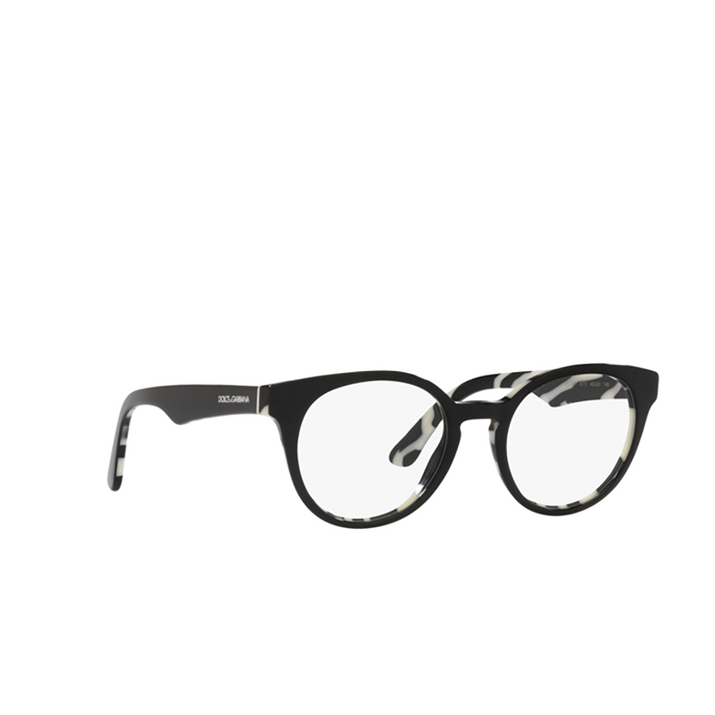 Dolce & Gabbana DG3361 Eyeglasses 3372 top black on zebra - 2/4