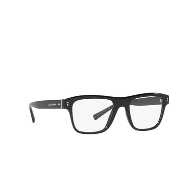 Dolce & Gabbana DG3362 Eyeglasses 501 black - three-quarters view