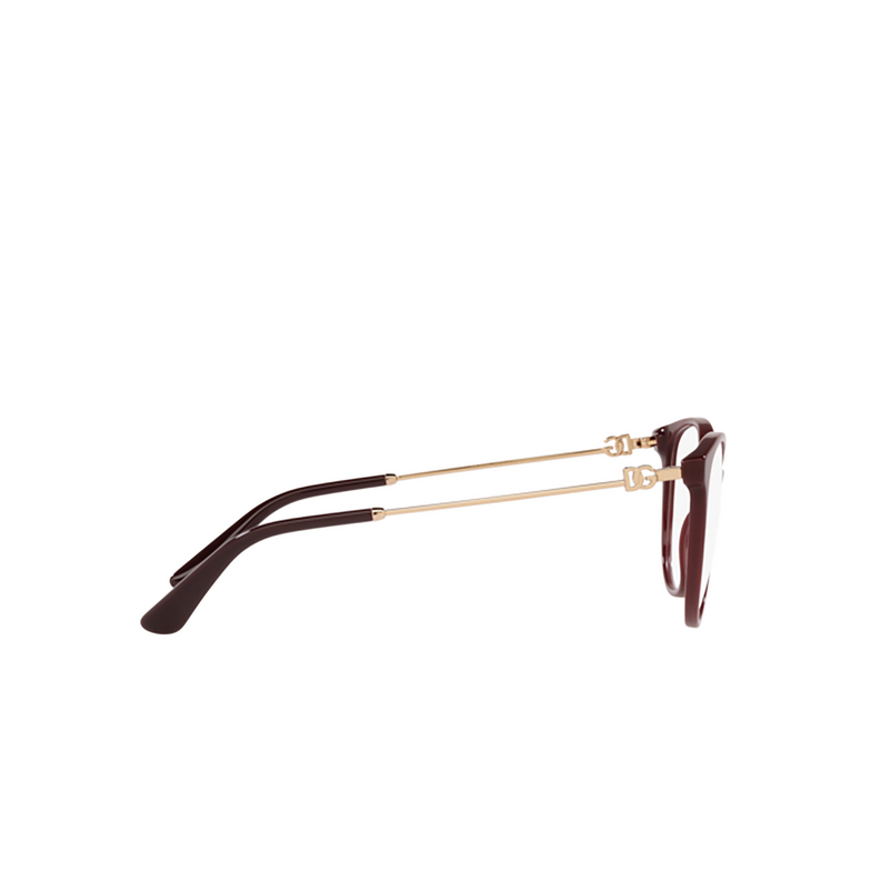 Dolce & Gabbana DG3363 Eyeglasses 3091 bordeaux - 3/4