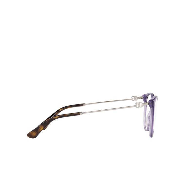 Dolce & Gabbana DG3363 Eyeglasses 3407 fleur purple - 3/4