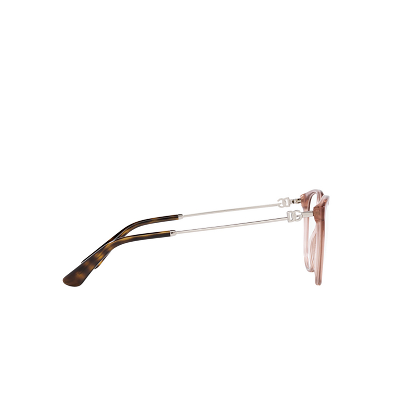 Dolce & Gabbana DG3363 Eyeglasses 3411 fleur caramel - 3/4