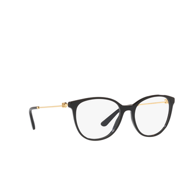 Dolce & Gabbana DG3363 Eyeglasses 501 black - three-quarters view